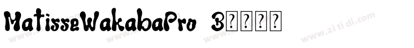 MatisseWakabaPro B字体转换
